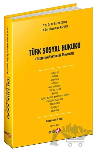 Türk Sosyal Hukuku – Ali Nazım Sözer – Beta Yayınevi kitap kapağı