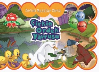 Çirkin Ördek Yavrusu - Sevimli Masallar Serisi – Mehmet Tekneci – Yakamoz Yayınevi kitap kapağı