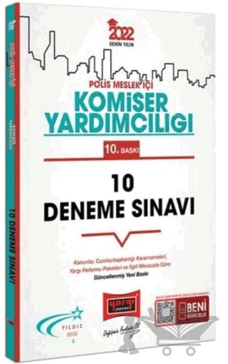 2022 Polis Meslek İçi Komiser Yardımcılığı 10 Deneme Sınavı – Kolektif – Yargı Yayınevi kitap kapağı