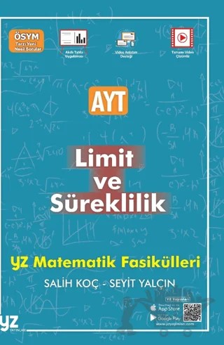 YZ YKS AYT Limit ve Süreklilik Fasiküleri – Seyit Yalçın, Salih Koç – YZ Yayınları kitap kapağı