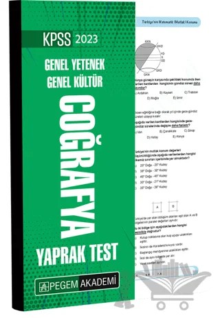 2023 KPSS Genel Yetenek Genel Kültür Coğrafya Yaprak Test – Kolektif – Pegem Akademi Yayıncılık kitap kapağı