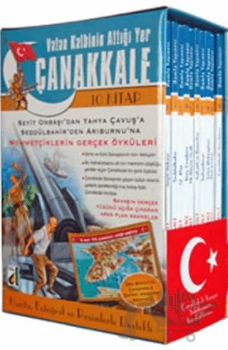 Vatan Kalbinin Attığı Yer Çanakkale (10 Kitap Takım) – Sara Gürbüz Özeren – Damla Yayınevi kitap kapağı