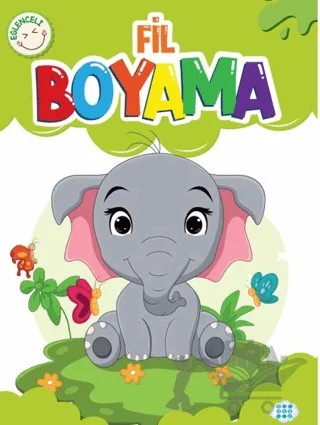 Eğlenceli Fil Boyama – Kolektif – Dokuz Çocuk kitap kapağı