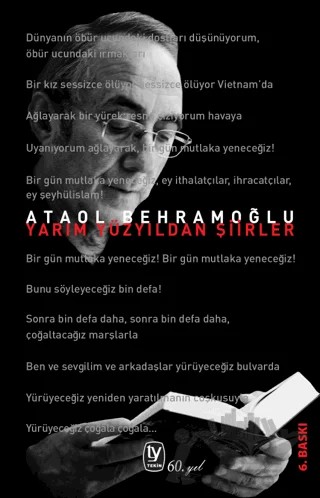 Yarım Yüzyıldan Şiirler – Ataol Behramoğlu – Tekin Yayınevi kitap kapağı