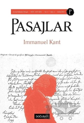 Pasajlar Sosyal Bilimler Dergisi Sayı: 6 Eylül 2020 – Pasajlar Sosyal Bilimler Dergisi kitap kapağı
