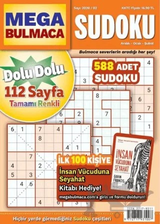 Maxi Mega Sudoku Bulmaca 2 – Kolektif – Maxi Yayıncılık kitap kapağı