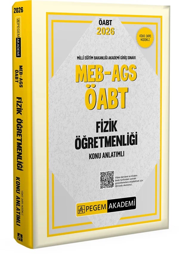 2026 MEB AGS ÖABT Fizik Öğretmenliği Konu Anlatımlı – Değerli Okuyucularımız – Pegem Akademi Yayıncılık kitap kapağı