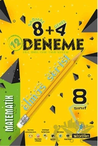 8. Sınıf Matematik Elmas Serisi 12 Deneme – Kolektif – Startfen Yayınları kitap kapağı