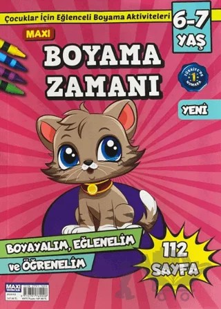 Maxi Boyama Zamanı 6-7 Yaş 2024 – Maxi Yayıncılık kitap kapağı