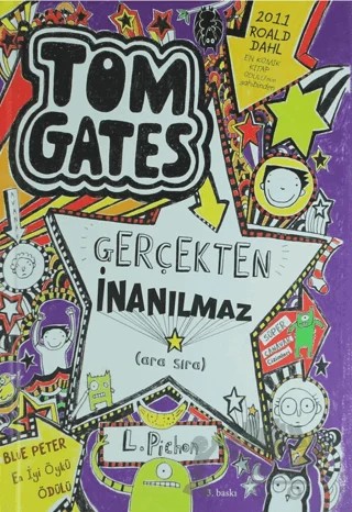 Tom Gates Gerçekten İnanılmaz – Liz Pichon – Tudem Yayınları kitap kapağı