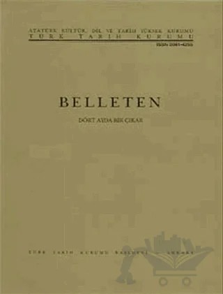 Belleten Sayı: 284 Cilt: 79 Nisan 2015 – Türk Tarih Kurumu Yayınları kitap kapağı