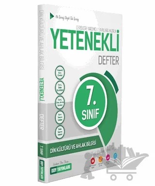 7. Sınıf Din Kültürü ve Ahlak Bilgisi Yetenekli Defter – Kolektif – DDY Yayınları kitap kapağı