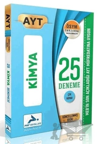 AYT Kimya Özel 25 Deneme – Kolektif – Paraf Yayınları kitap kapağı