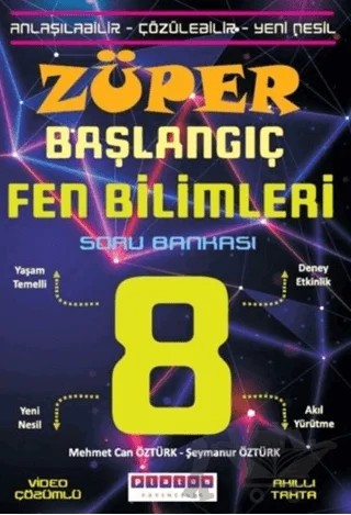 8. Sınıf Züper Başlangıç Fen Bilimleri Soru Bankası – Kolektif – Platon Yayıncılık kitap kapağı