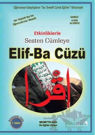 Etkinliklerle Sesten Cümleye Elif-Ba Cüzü – Necmettin Kuzu – Mat Kitap kitap kapağı