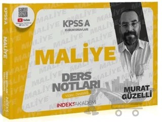 2025 KPSS A Grubu Maliye Video Ders Notları – Murat Güzelli – İndeks Akademi Yayıncılık kitap kapağı
