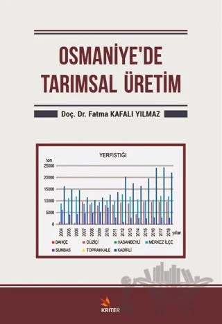 Osmaniye'de Tarımsal Üretim – Fatma Kafalı Yılmaz – Kriter Yayınları kitap kapağı