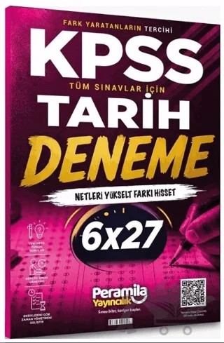 KPSS Tarih 6 Deneme Çözümlü – Kolektif – Peramila Yayıncılık kitap kapağı