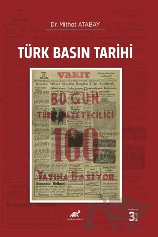 Türk Basın Tarihi – Mithat Atabay – Paradigma Akademi Yayınları kitap kapağı