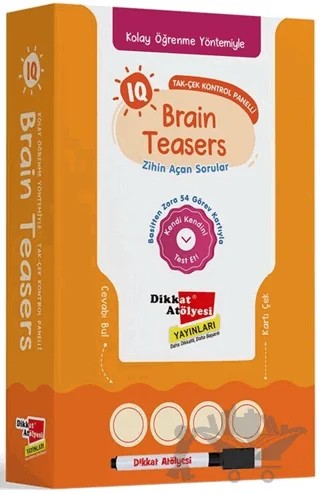 Bilsem için IQ Brain Teasers Zihin Açan Sorular – Kolektif – Dikkat Atölyesi Yayınları kitap kapağı