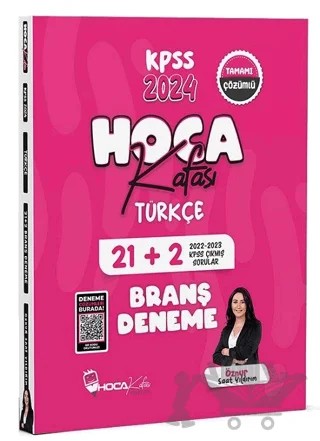 2024 KPSS Türkçe 21+2 Deneme Video Çözümlü – Öznur Saat Yıldırım – Hoca Kafası Yayınları kitap kapağı