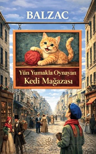 Yün Yumakla Oynayan Kedi Mağazası – Honore de Balzac – Yasemin Yayınları kitap kapağı