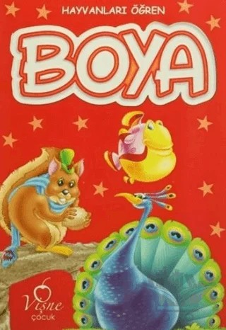 Hayvanları Öğren - Boya – Kolektif – Vişne Çocuk kitap kapağı