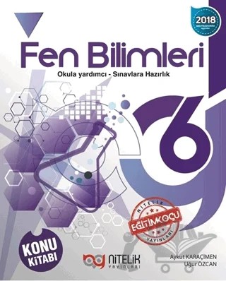 Nitelik 6. Sınıf Fen Bilimleri Konu Kitabı – Aykut Karaçimen, Uğur Özcan – Nitelik Yayınları - Bayilik kitap kapağı