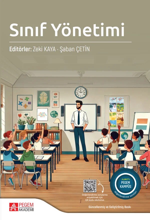 Sınıf Yönetimi – Zeki Kaya, Bahadır Erişti, Esmahan Ağaoğlu, Filiz Çetin, İlhan Akar – Pegem Akademi Yayıncılık kitap kapağı