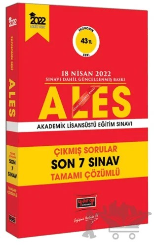 2022 ALES Ekonomik Seri Son 7 Sınav Çıkmış Sorular – Kolektif – Yargı Yayınevi kitap kapağı