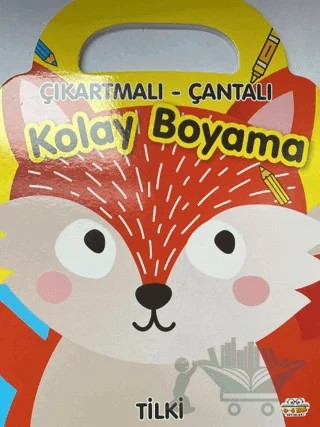 Tilki - Çıkartmalı-Çantalı Kolay Boyama – Kolektif – 0-6 Yaş Yayınları kitap kapağı