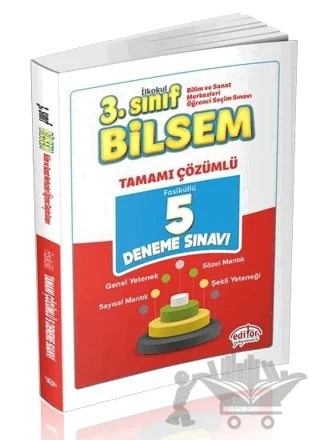 3. Sınıf BİLSEM Tamamı Çözümlü 5 Deneme – Kolektif – Editör Yayınevi kitap kapağı