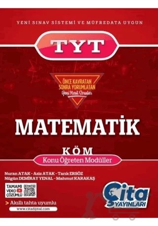 TYT Matematik Konu Öğreten Modüller – Kolektif – Çita Yayınları kitap kapağı