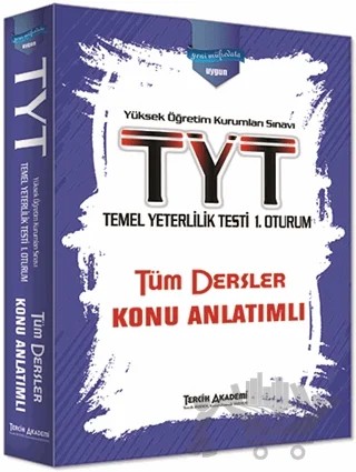 TYT Temel Yeterlilik Testi 1. Oturum Tüm Dersler Konu Anlatımlı – Kolektif – Tercih Akademi Yayınları kitap kapağı