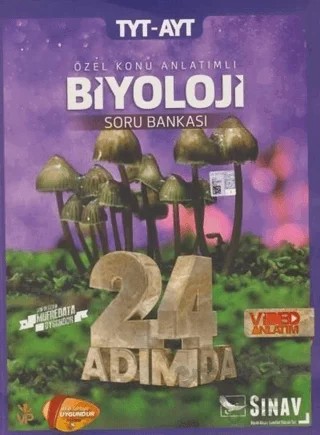 TYT-AYT 24 Adımda Biyoloji Özel Konu Anlatımlı Soru Bankası – Kolektif – Sınav Yayınları kitap kapağı