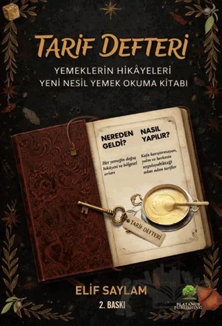 Tarif Defteri – Elif Saylam – Platanus Publishing kitap kapağı