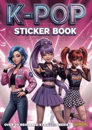 K-Pop Sticker Book Unofficial – Alligator Books kitap kapağı
