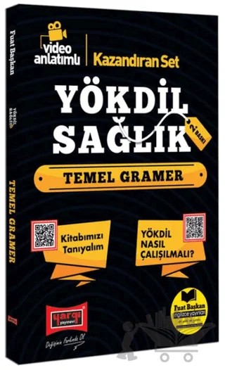 YÖKDİL Sağlık Temel Gramer Video Anlatımlı – Fuat Başkan – Yargı Yayınevi kitap kapağı