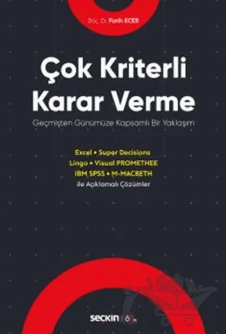 Çok Kriterli Karar Verme – Fatih Ecer – Seçkin Yayıncılık kitap kapağı