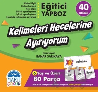 Kelimeleri Hecelerine Ayırıyorum – Kolektif – Martı Çocuk Yayınları kitap kapağı
