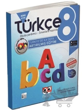 8. Sınıf LGS Türkçe Artırılmış Konu Kitabı – Meltem Ataizi Cürül, Gökmen Yamaner – Nitelik Yayınları - Bayilik kitap kapağı