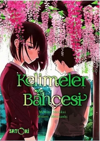 Kelimeler Bahçesi – Makoto Shinkai, Midori Motohashi – Satori kitap kapağı