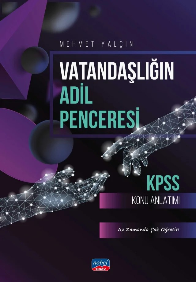 KPSS Vatandaşlığın Adil Penceresi - KPSS Konu Anlatımı – Mehmet Yalçın – Nobel Sınav kitap kapağı