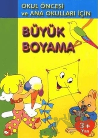 Büyük Boyama / Sevimli Boyama Okul Öncesi ve Ana Okulları İçin – Kolektif – Beyaz Balina Yayınları kitap kapağı