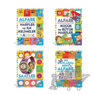 Eğlenceli Alfabe Seti (4 Kitap Takım) – Kolektif – Halk Kitabevi kitap kapağı