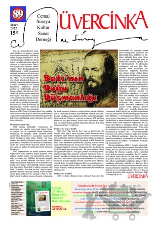 Üvercinka Dergisi Sayı: 89 - Mart 2022 – Üvercinka Dergisi kitap kapağı