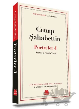 Portreler - 1 – Cenap Şahabettin – Kırmızı Kedi Yayınevi kitap kapağı