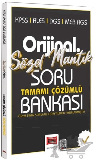 KPSS ALES DGS MEB-AGS Orijinal Sözel Mantık Tamamı Çözümlü Soru Bankası – Kolektif – Yargı Yayınevi kitap kapağı