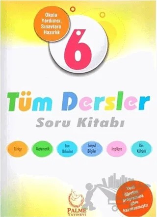 6. Sınıf Tüm Dersler Soru Kitabı – Kolektif – Palme Yayınları kitap kapağı