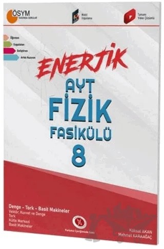 Enerjik AYT Fizik Fasikülü - 8 – Mehmet Karaağaç – Karaağaç Yayıncılık kitap kapağı